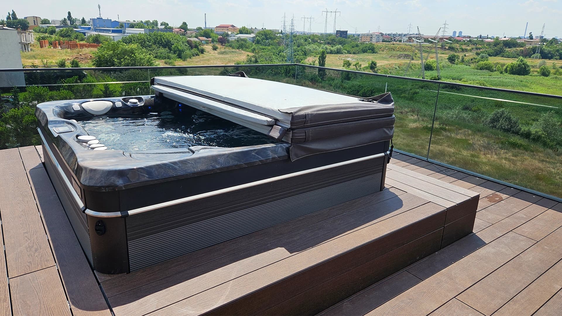 Cadă cu hidromasaj Caldera Spas Geneva şi Saună Personalizată 3
