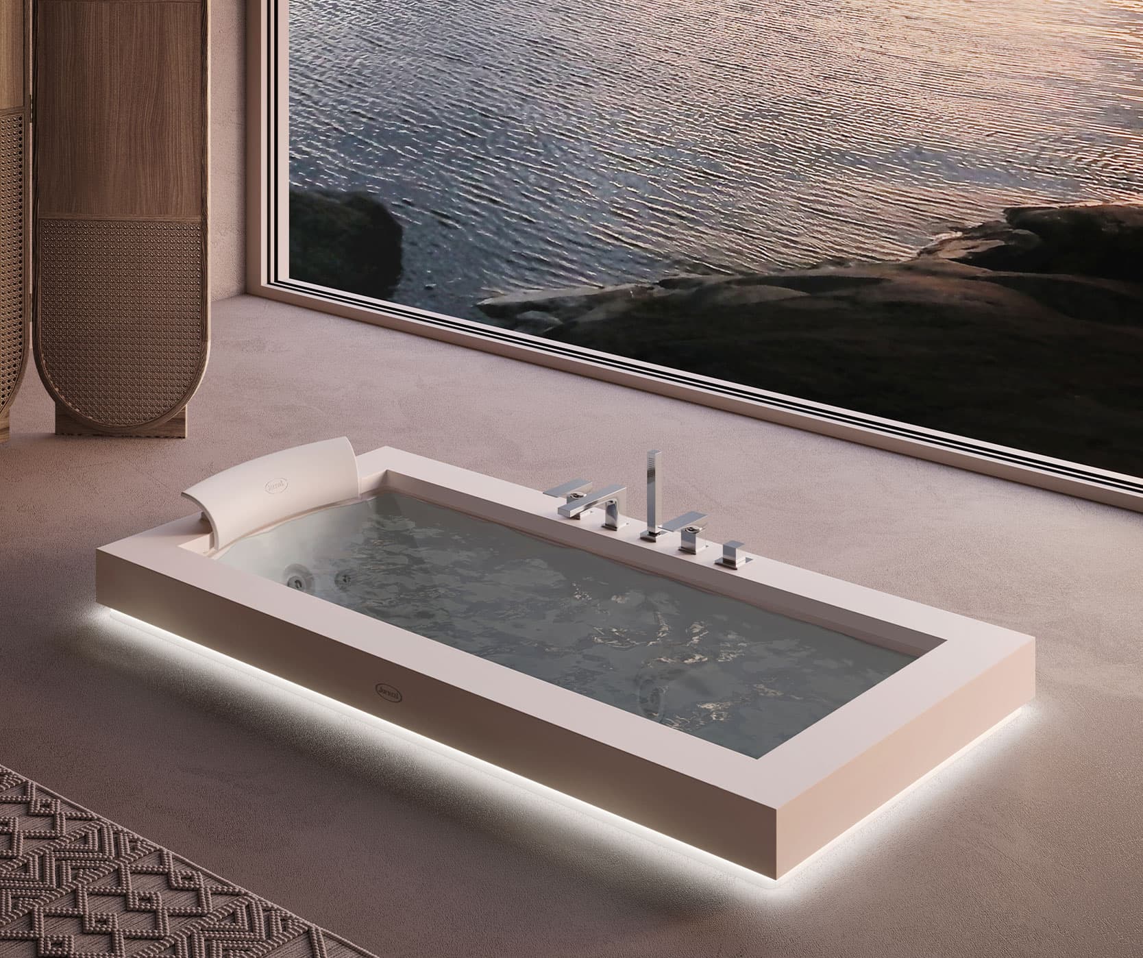 Cadă de baie cu hidromasaj Jacuzzi® Aura Uno