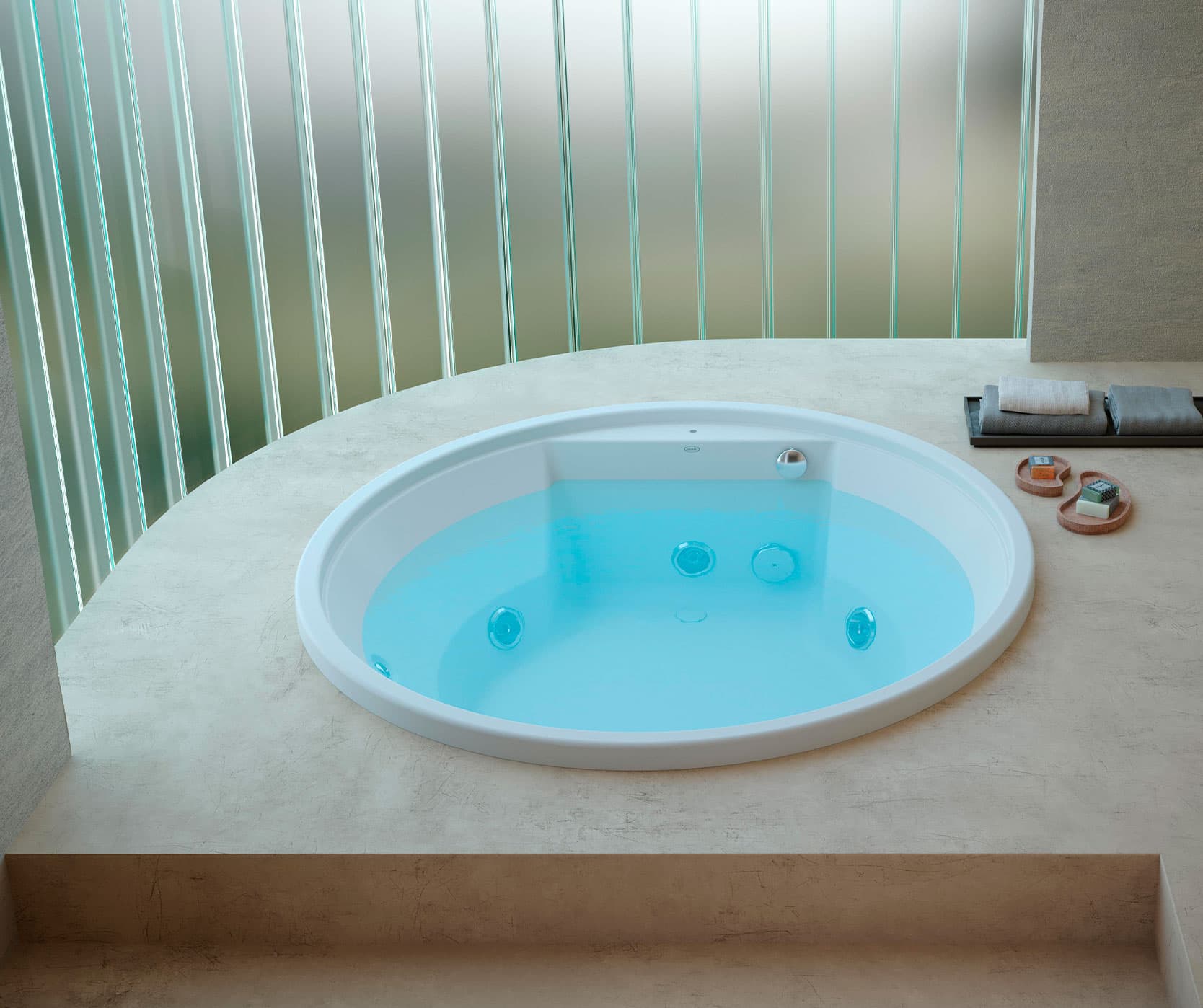 Cadă de baie cu hidromasaj Jacuzzi® Round