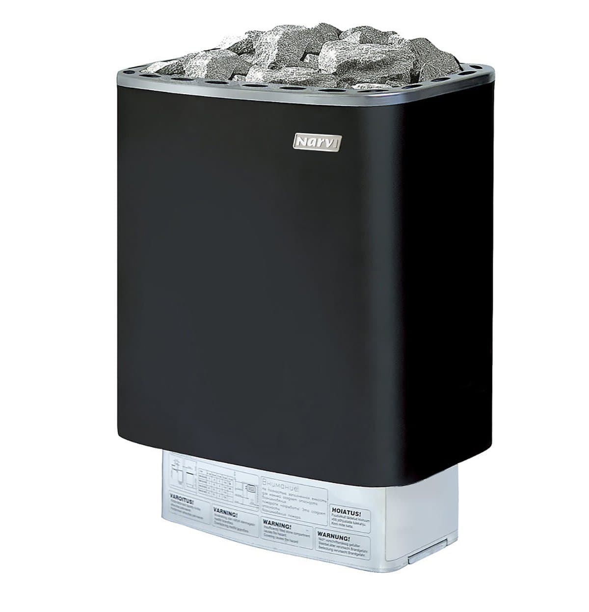Încălzitor electric saună Narvi, NM Negru 4.5-9kW (comandă încorporată)
