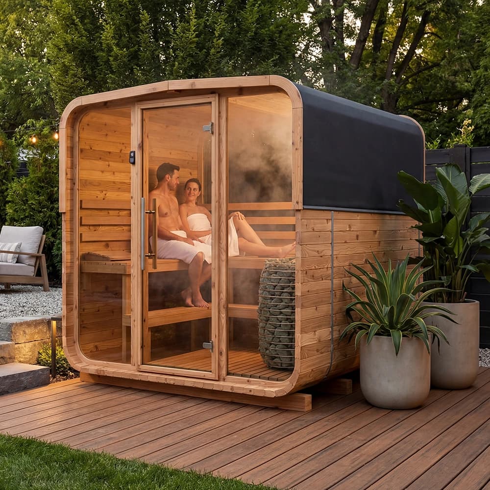 Saună de exterior Auroom Sola 250 – 8 locuri
