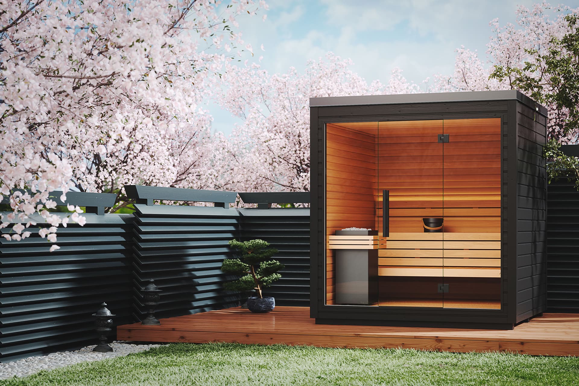 Saună Finlandeză de exterior Auroom® Mira Large